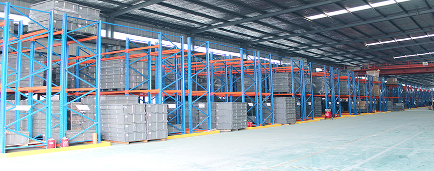 Very narrow aisle racking